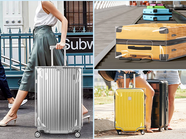 Clear PVC Suitcase Cover