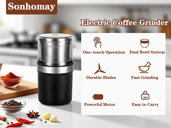 Sonhomay Electric Coffee Grinder