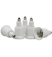 Electop E11 to E26 E27 Socket Adapter Converter,Mini Candelabra E11 Base Convert to Medium E26/E2...