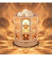 Crystal Wax Melt Warmer Candle Wax Warmer for Scented Wax 2 in 1 Wax Melts Fragrance Warmer Wax C...