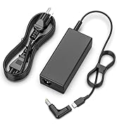 VJYUIJAY Charger Compatible with Lenovo Laptop Computer-2 Tips 65W 45W USB C Laptop Charger and R...