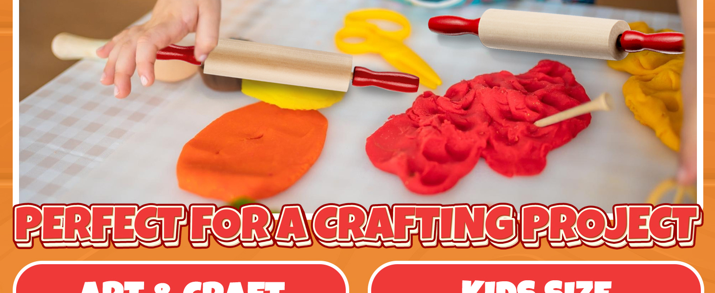 Mini Rolling Pin Kids Rolling Pin Set Small Rolling Pin for Dough