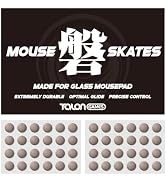 TALONGAMES 48 Dot Mouse Skates Universal for Glass Mousepads, 6mm, High Durability, Lasting Perfo...