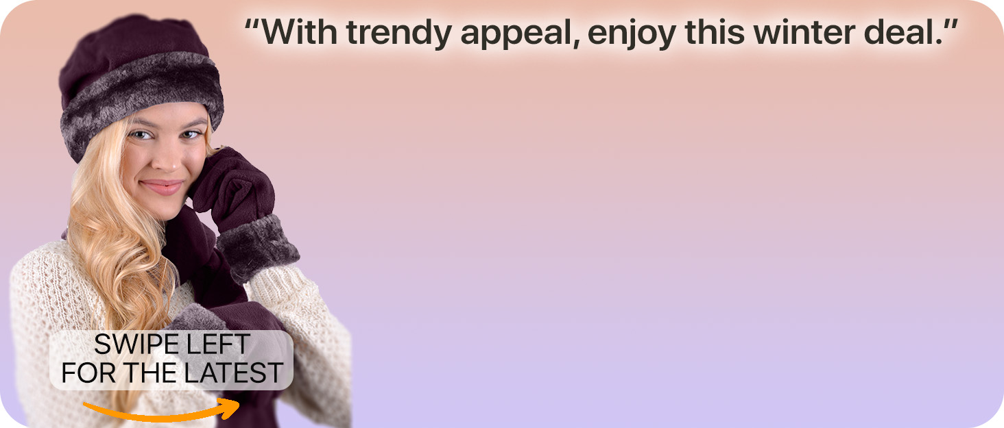 with trendy appeal enjoy this winters deal women with winter set in forest