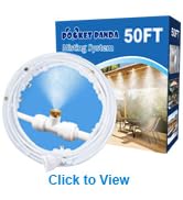 Misters for Outside Patio,Misting System for Cooling Outdoor,50Ft (15M),Water Mist Hose DIY Kit