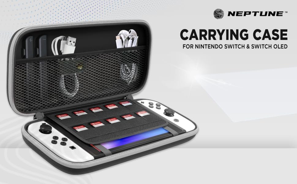 switch case nintendo OLED carrying hand bag travel friendly gaming experience on the go gamer remote