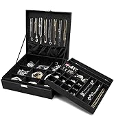 ProCase Jewelry Box Organizer for Women Girls, Two Layer Jewelry Display Storage Holder Case for ...