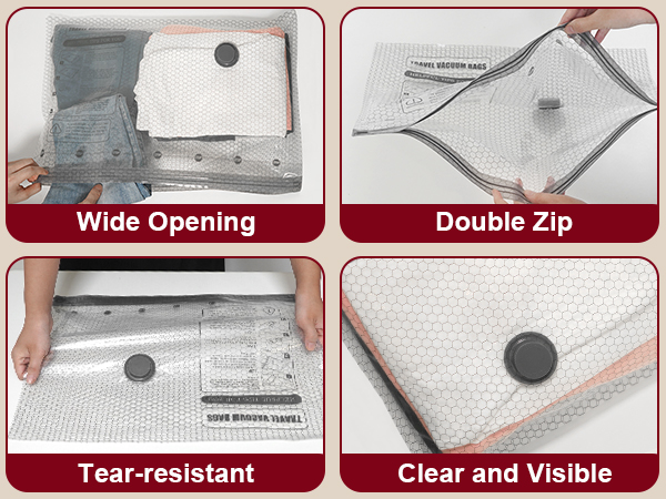 Vacuum storage bags