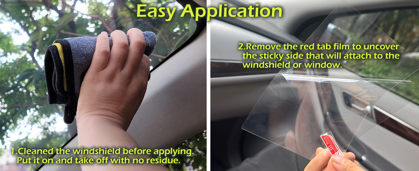Windshield Sticker Applicator Electrostatic Film for Easy Application