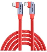 10ft USB-C to USB-C Camera Data Sync Cable, 20Gbps Data Transfer, 90° Right Angle, Nylon Braided,...