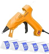 COMTO Hot Glue Gun with 100 Sticks(140 x 7mm), 20W Fast Preheating Mini Hot Glue Gun and Sticks S...