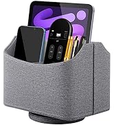 XNONE Remote Control Holder,Leather Spinning Remotes Caddy Organizer for TV Accessories/Controlle...
