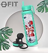 glass water bottle with straw motivational water bottle 32 oz water bottles with times to drink