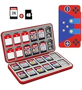 FYY Nintendo Switch Game Case Holder for Switch 2 Cartridge Case with 24 Game Card Slots & 48 Mic...