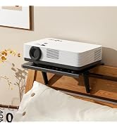 No Drilling Metal Projector Mount, Adjustable Angle Projector Mount Shelf for Sofa and Bedside, F...