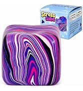 GSOOUOLD 7cm Squishy Ice Cube Fidget Toy, Sugar Ball Stress Cube for Kids Adults, Soft Squishies ...