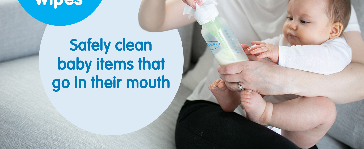 Safely clean baby items that go in their mouth