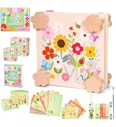 Aboofx Creativity Pressed Flower Art Kit for Kids, Small Flower Press Kit for Craft Pressed Flowe...