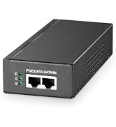 YuLinca 10G PoE Injector, 65W 802.3af/at/bt Power Over Ethernet Metal PoE Adapter, 10G/5G/1G Rate...