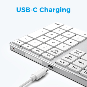 rechargeable number pad