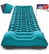 AKSOUL Camping Sleeping Pad with Pillow: Extra Thick 3.9 inch Ultralight Self Inflating Air Mat, ...