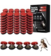 80 PCS Powerful Roach Killer Indoor Infestation Solution, Effective Roach Gel Bait, Fast Acting C...