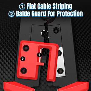AMPCOM Ethernet Crimper Provide a Reliable Flat Cable Sriping,Blade Guard for protectionB0BFBCBWFQ