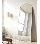 TinyTimes 70''x26'' Full Length Mirror, Arched Floor Mirror with Stand, Full Body Mirror, Large M...