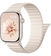 Patented Magnetic Sport Silicone Band Compatible with Apple Watch Bands 40mm 38mm 41mm 44mm 45mm ...