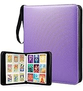 WOT I Trading Card Binder, 900 Pockets Baseball Card Binder Sleeves with Zipper, Double Sided Poc...