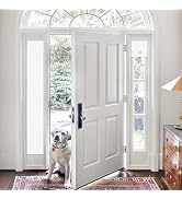 PONY DANCE Sidelight Curtains - Thermal Insulated Blackout Blinds for French Door, Patio Glass Do...