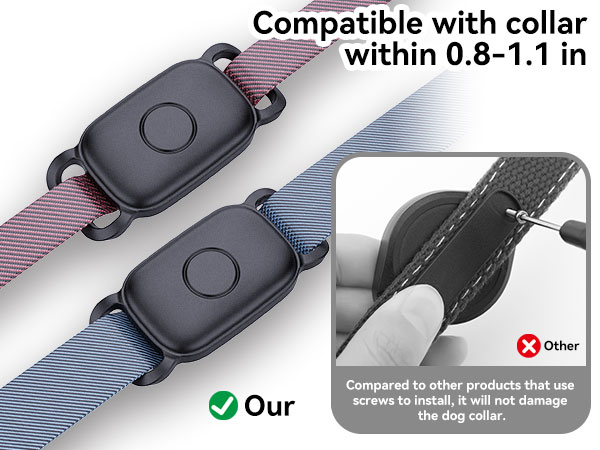 Suitable for collars or items within 0.8-1.1 inches, No damage to the collar