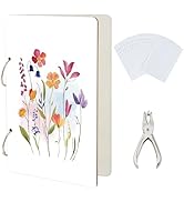 SUPERDANT Watercolor Flowers Greeting Card Organizer Wild Flower Gift Card Holder Cards Keeper St...