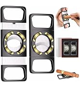 2 Pack Cigar Cutter Set, with Integrated Cigar Holder, Sharp Stainless Steel Guillotine Double Bl...