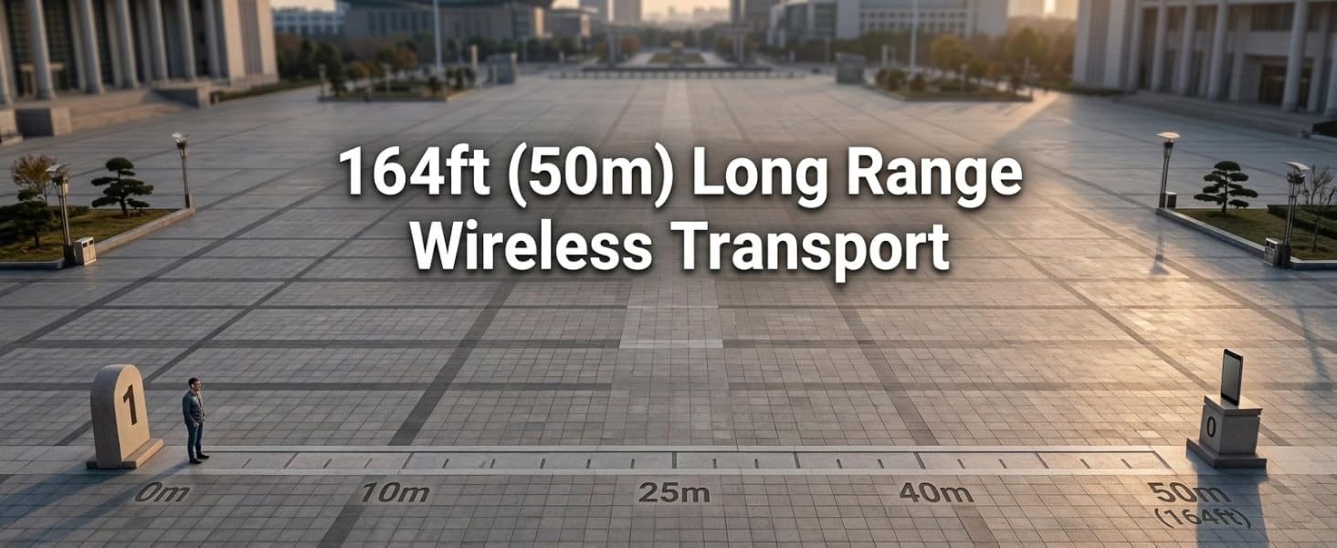 164ft long range bluetooth earpiece