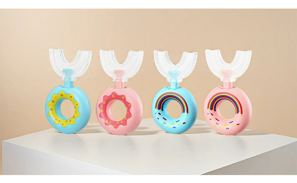 kids u shaped toothbrush 2-4 years old