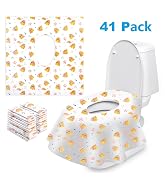 41 Pack Toilet Seat Covers Disposable - Orange Dragon