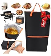 Upgraded BBQ Blanket for Resting Meat, 21in Insulated Meat Resting Bag with Wide Mouth, Leak-Proo...