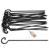 ASZUNE Screw Hooks for Hanging 12in,Ceiling Hooks 20Pcs Screw-in Hooks,Birds House Christmas Ligh...
