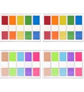 KICNIC Page Markers Sticky Index Tabs 1000 Pcs, Fluorescent Pop Up Note Flags, 1.77 X 0.39 Inch T...