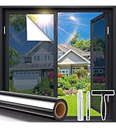 Coavas One Way Window Privacy Film, Window Tint for Home, Daytime Reflective Mirror Glass Windows...