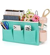 Lilithye Bedside Caddy Bedside Organizer Bedside Storage Caddy with Fixed Straps and Water Bottle...