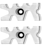 Toddmomy 2pcs Plastic Pool Cue Bridge Head Wall Shelf Brackets, Clear