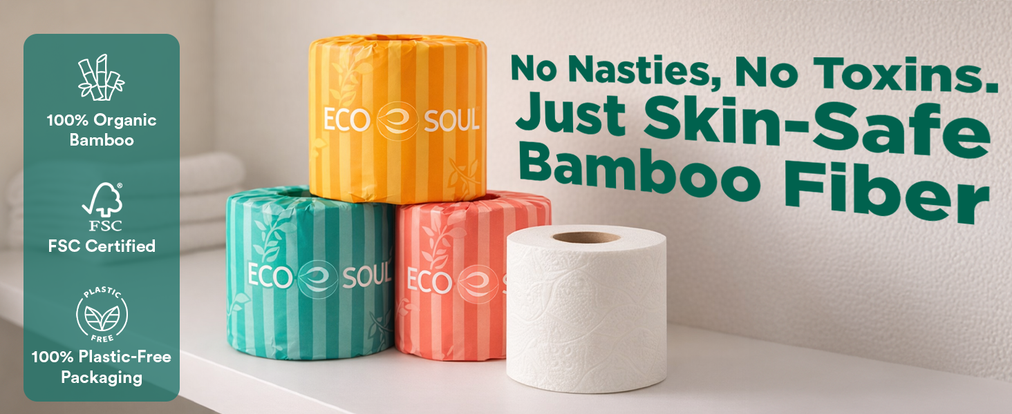 Septic Safe Organic Bath Tissues Sustainable Toilet Paper - FSC Certified