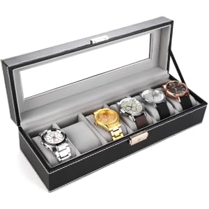 6 Slot Watch Display Case