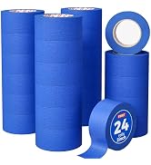 SWRT Blue Painters Tape 2 Inch Wide – 24 Rolls x 55 Yards (1320 Total Yards), Clean Removal Maski...