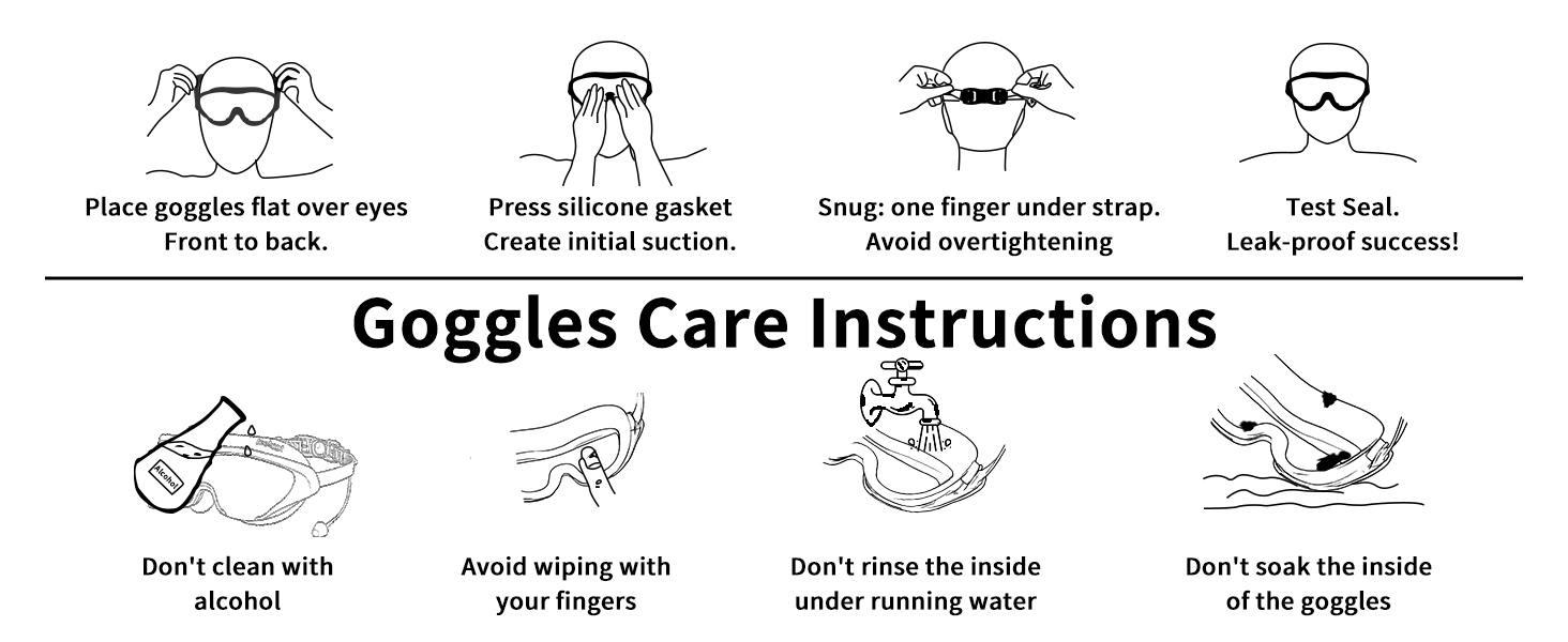 Goggles Care Instructions