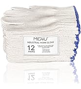 MIG4U String Knit Gloves Safety Work Gloves (Medium, Heavy)