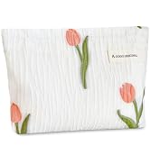 STARDW Aesthetic Makeup Bag for Women Travel Toiletry Bag Large Capacity Makeup Organizer Bag Flo...