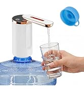Myvision Water Dispenser for 5 Gallon Bottle, Portable USB Charging Electric Water Pump, Drinking...
